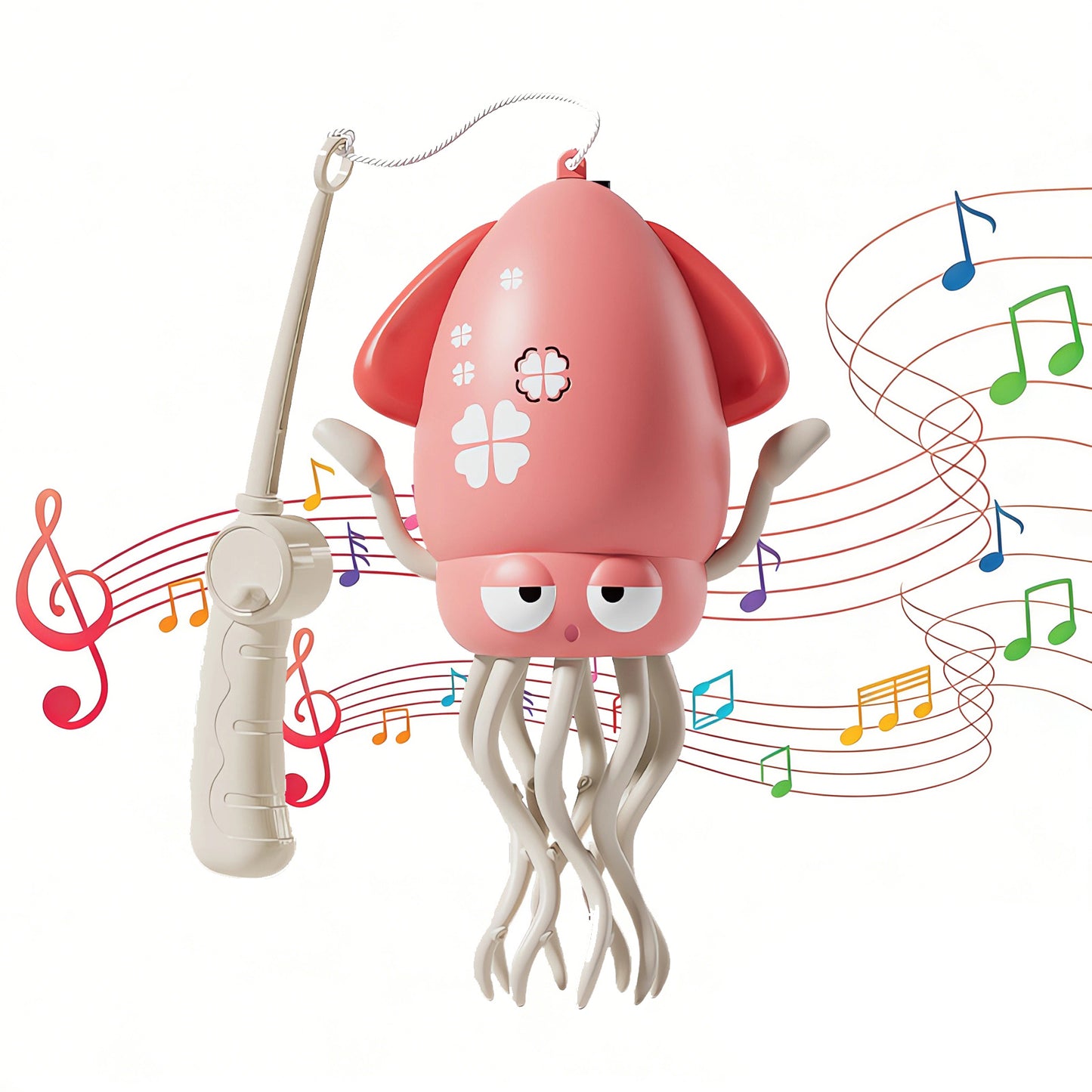 DIDUBUY Electric Dancing Octopus for Kids, Squid Crawling Toy with Lights & Music - Baby Interactive Sensory Toys - Easter Gift for Boys & Girls