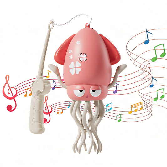 DIDUBUY Electric Dancing Octopus for Kids, Squid Crawling Toy with Lights & Music - Baby Interactive Sensory Toys - Easter Gift for Boys & Girls