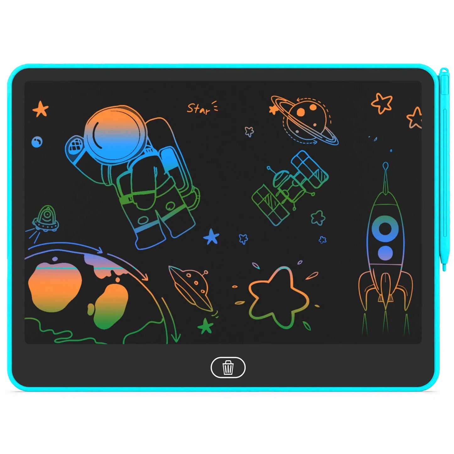 LCD Writing Tablet for Kids, 12.5 Inch Reusable Doodle Board, Educational & Travel Toy Gift for 3-12 Year Old Boys Girls, Blue