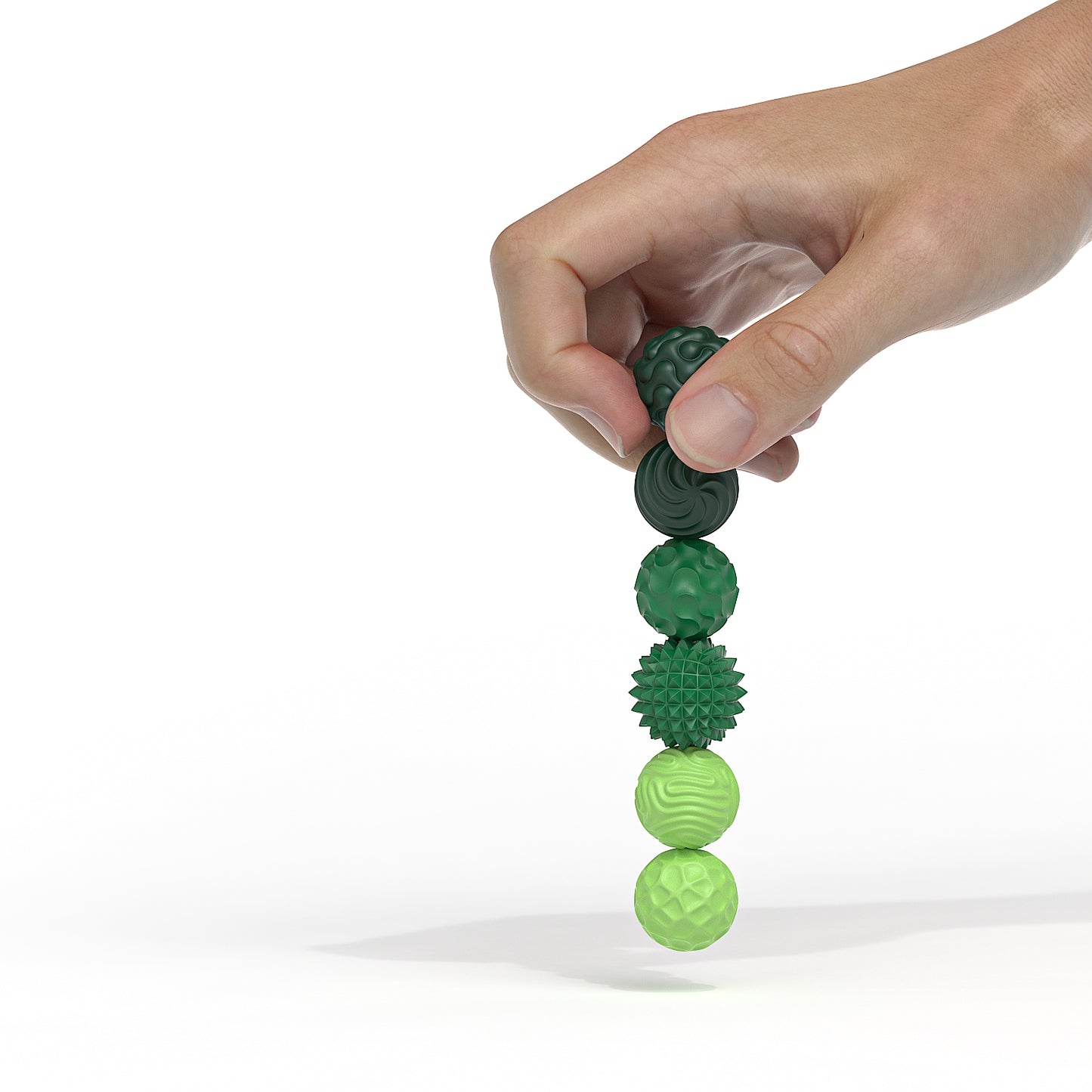 DIDUBUY Magnetic Fidget Balls for Adults & Teens, 6 Pcs Silicone Sensory Stress Relief Toys for Autism, Anxiety, Adhd, Quiet Desk Fidget Toy, Fun Gift Idea. Green