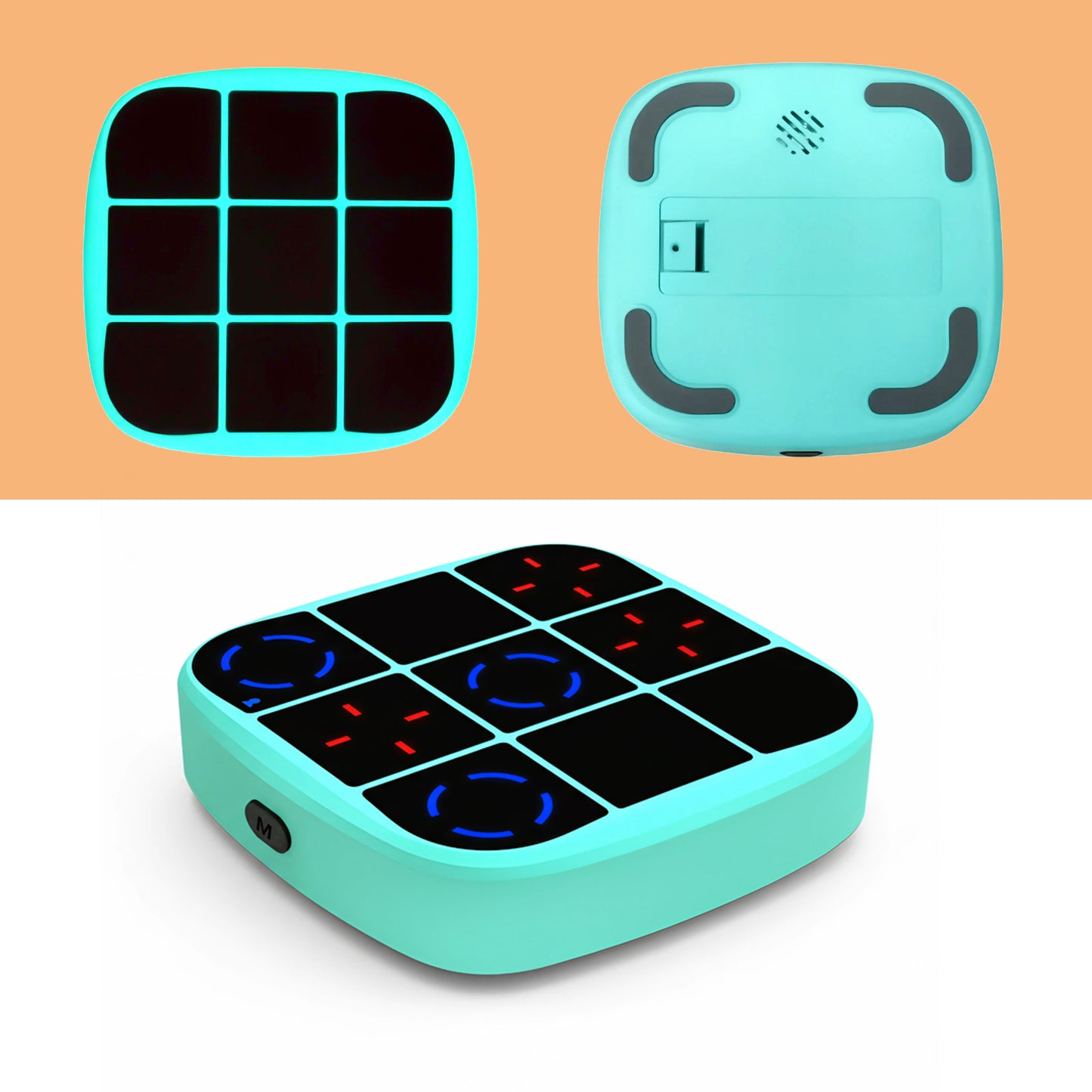 DIDUBUY Electronic Tic Tac Toe Game, Upgraded 4-in-1 Handheld Digital Puzzle Game Console, Portable Travel Toys, Ideal Gift for Kids of All Ages, Green