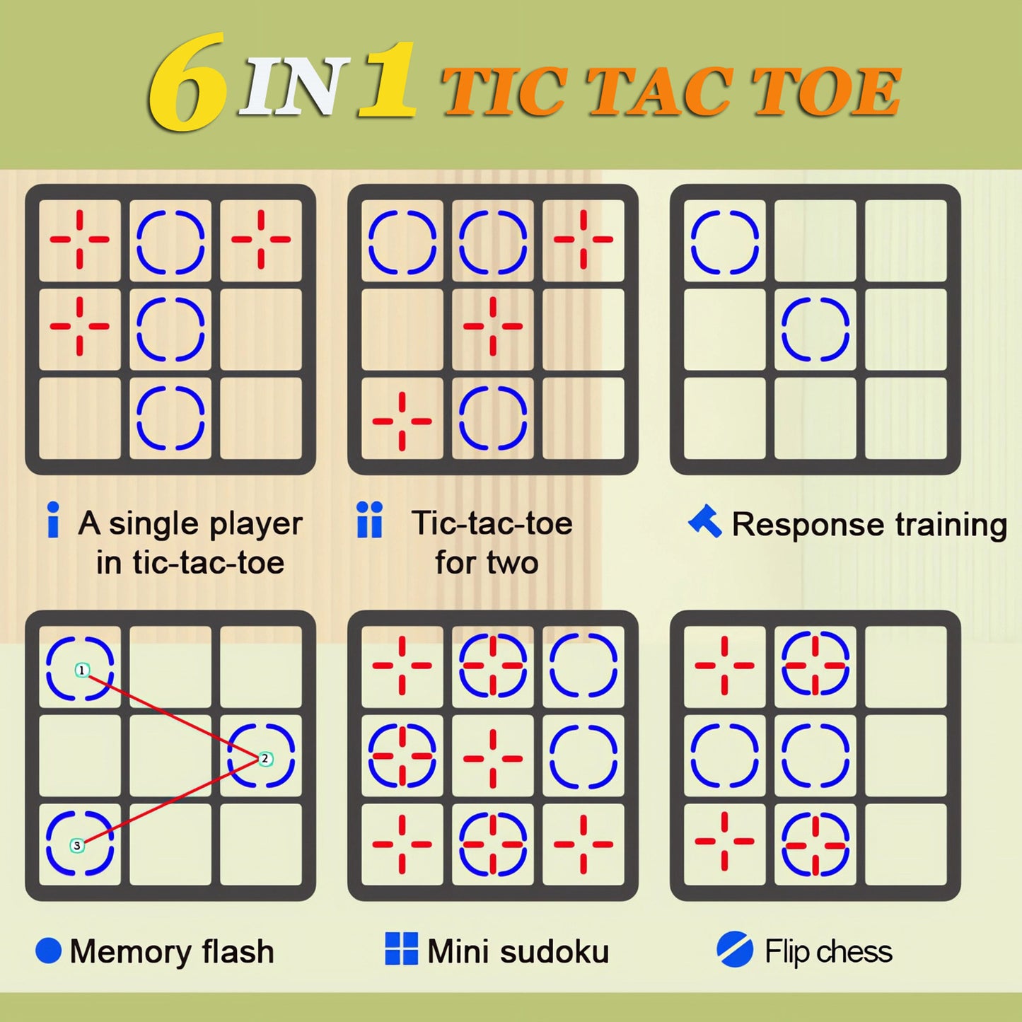 DIDUBUY Electronic Tic Tac Toe Game for Easter Gifts, 6-in-1 Rechargeable Handheld Puzzle Game Console with Mute, Brain Teaser Travel Toy for Kids Ages 4 5 6 7 8+ Year Old Boys Girls, Orange