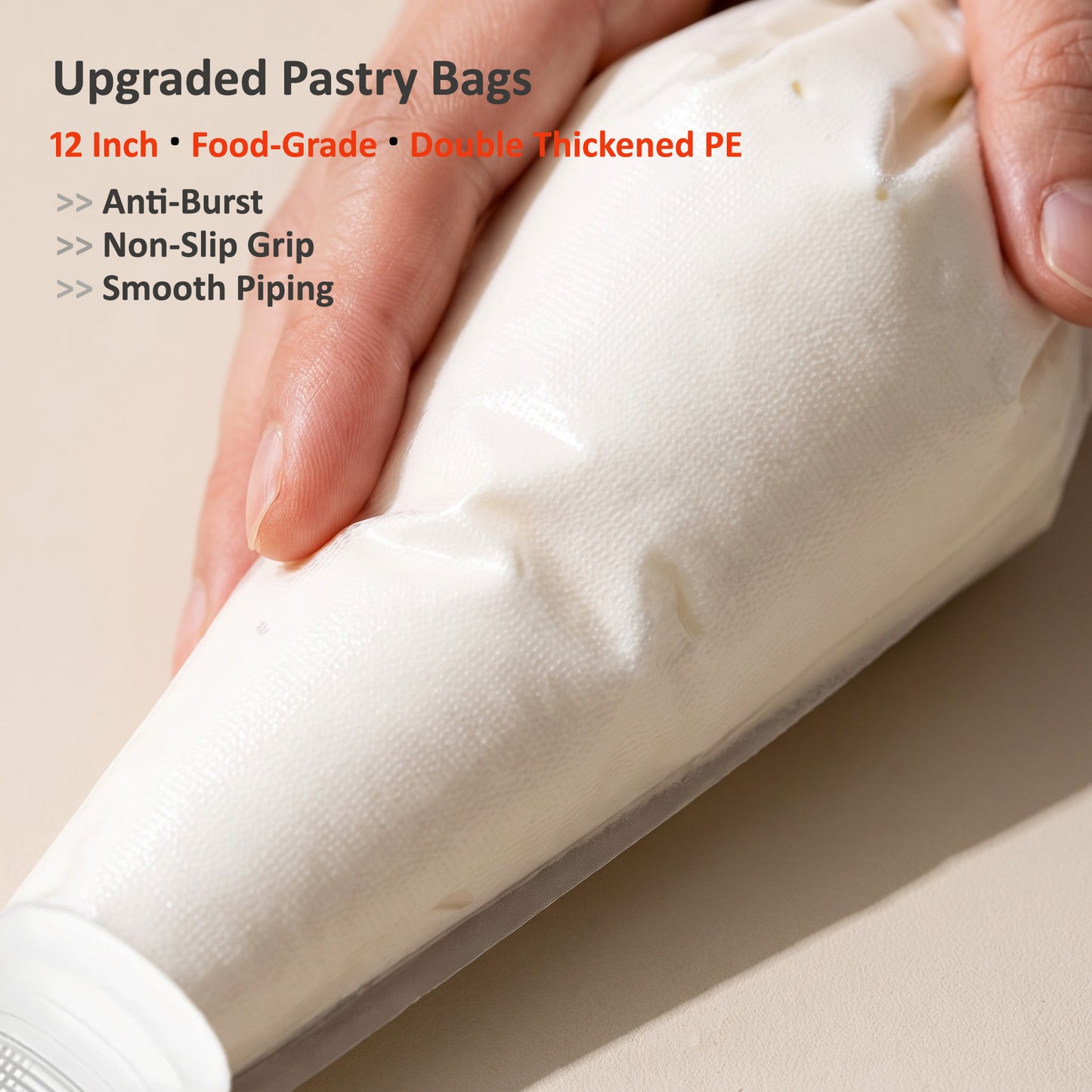 Piping Bags and Tips Set, 231 Pcs Cake Decorating Supplies Kit, 12 Inch Disposable Anti Burst Icing Bags, Frosting Tips, Couplers, Bag Ties, Cake Scrapers