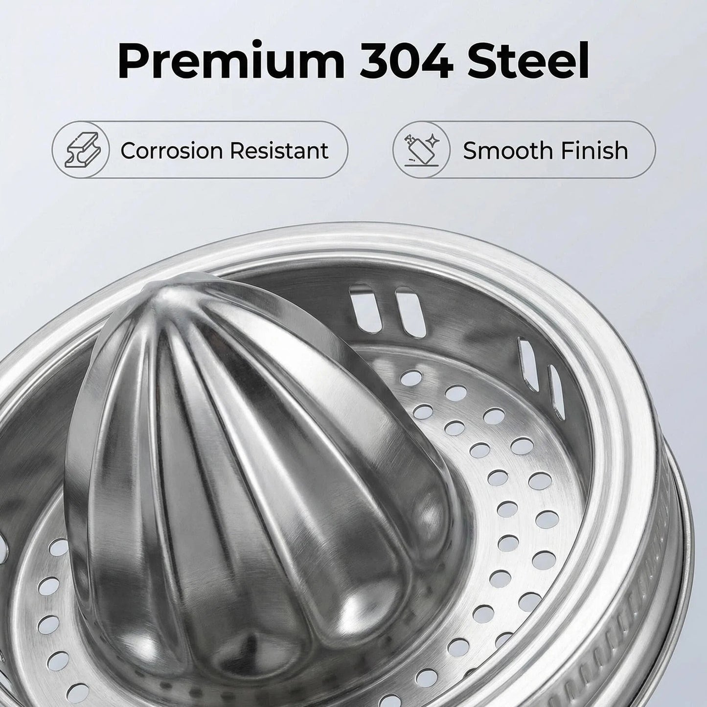 DIDUBUY 2 Pack Stainless Steel Juicer Lid for Wide Mouth Mason Jars – Manual Citrus Reamer & Press for Lemons, Oranges, Limes – Dishwasher Safe, BPA-Free