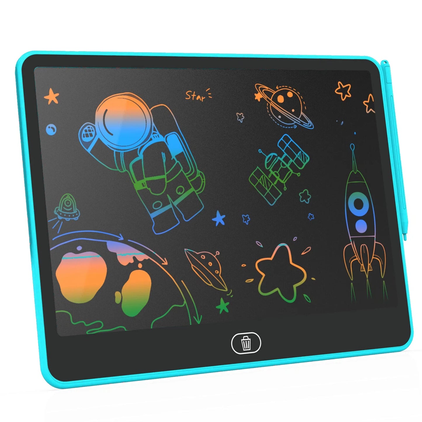 LCD Writing Tablet for Kids, 12.5 Inch Reusable Doodle Board, Educational & Travel Toy Gift for 3-12 Year Old Boys Girls, Blue