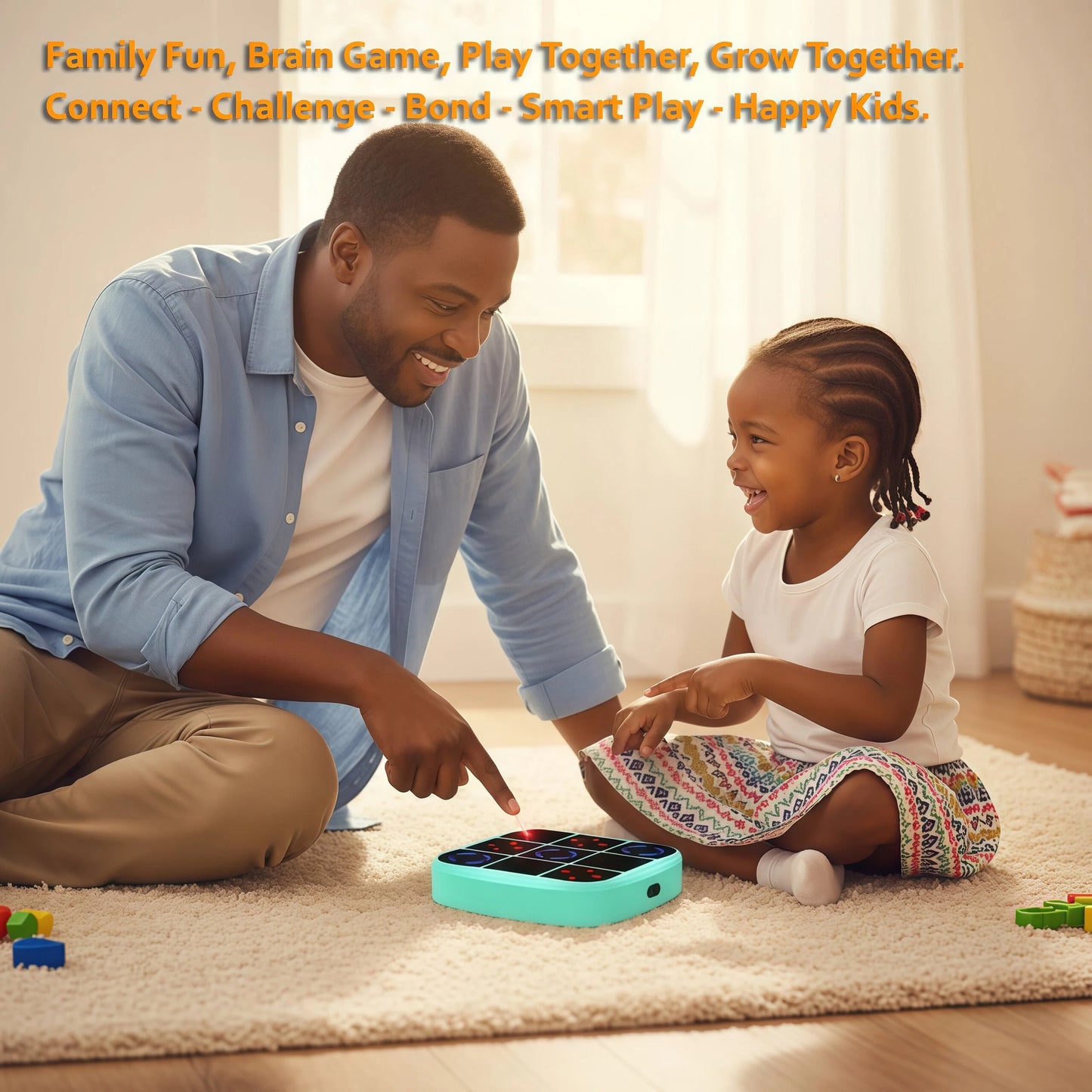 DIDUBUY Electronic Tic Tac Toe Game, Upgraded 4-in-1 Handheld Digital Puzzle Game Console, Portable Travel Toys, Ideal Gift for Kids of All Ages, Green