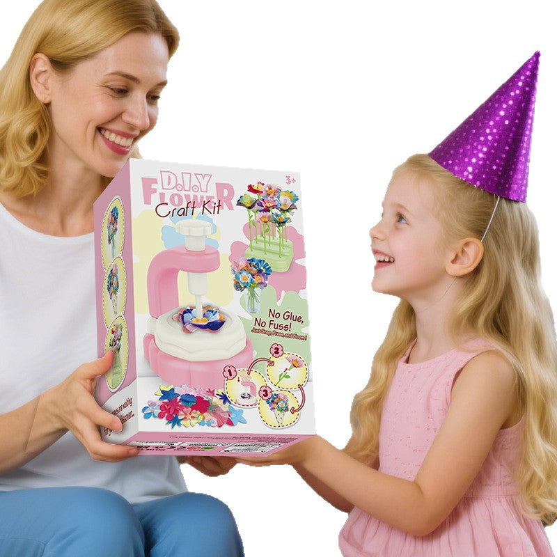 DIDUBUY DIY Your Own Bouquets | Fabric Bouquet Making Toy | Flower Crafts Kits for Kids Ages 3-12 | Birthday Gift for 3+ Year Old Girl